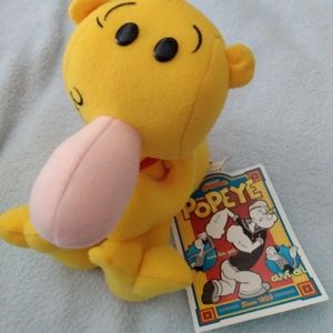 Vintage Popeye JEEP Plush 7" Rare